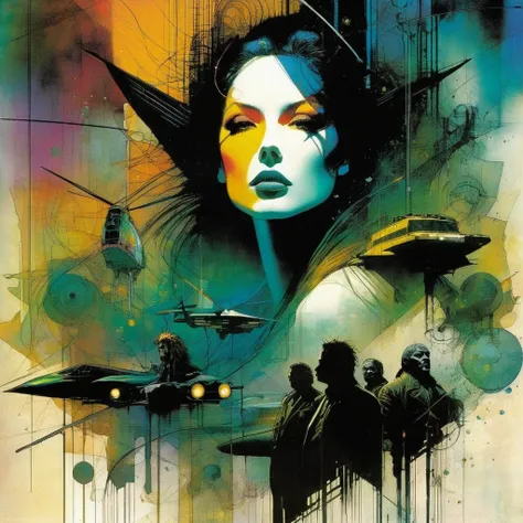 life, art inspired by Bill Sienkiewicz and Dave McKean
