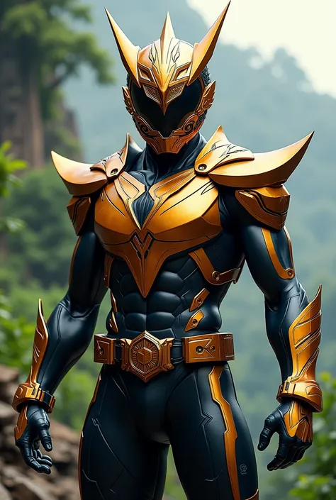 A Hero looks Kamen Rider Tokusatsu with Lion reference from Bali