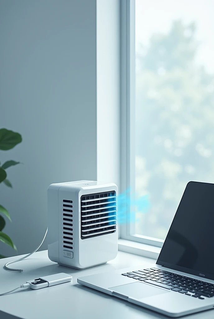 This mini AC is compatible with a wide range of charging options, including power banks, laptops, and car chargers, so you’re never without power.
Automated airflow control: Tailor the cool automatically on the basis of the temperature 
Double side airflow...