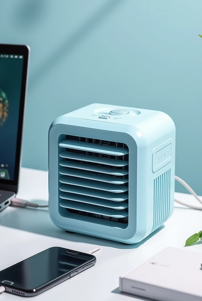 This mini AC is compatible with a wide range of charging options, including power banks, laptops, and car chargers, so you’re never without power.
Automated airflow control: Tailor the cool automatically on the basis of the temperature 
Double side airflow...