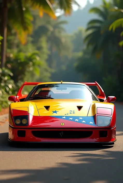 Ferrari F40 with Venezuelan flag design 
