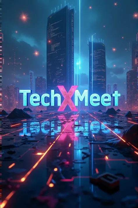 A background image for my youtube channel named techxmeet