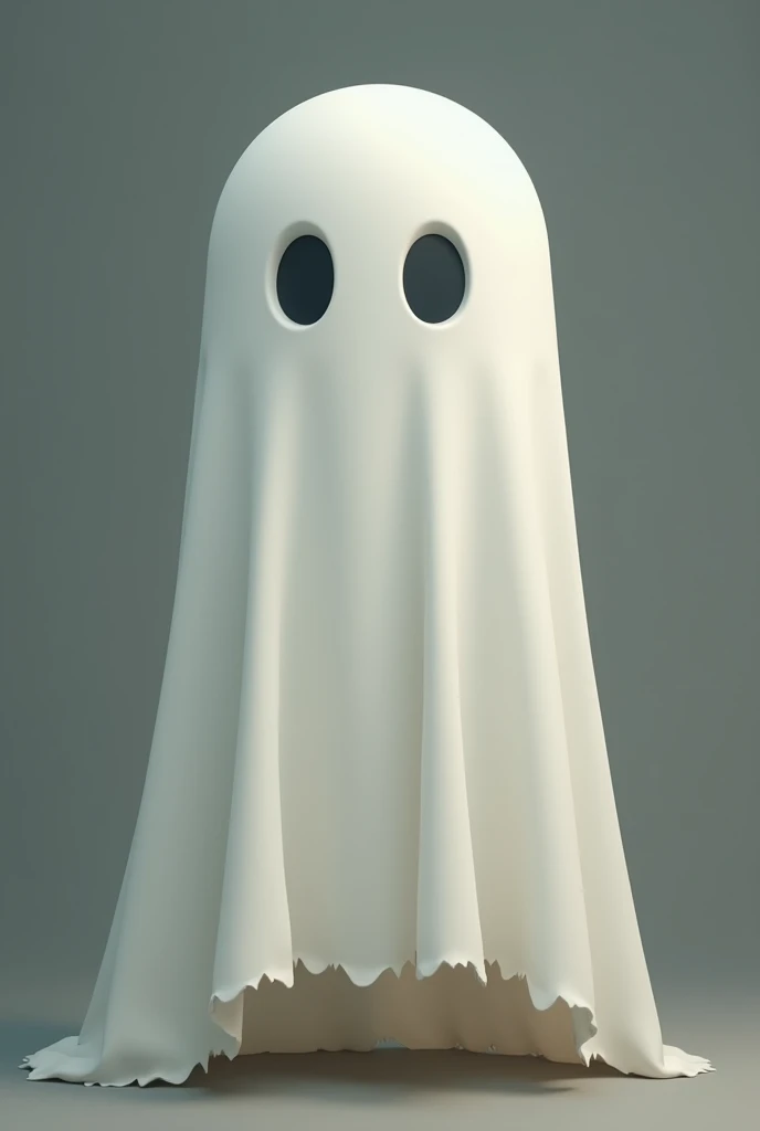 create a friendly ghost covered with a sheet and with holes for eyes