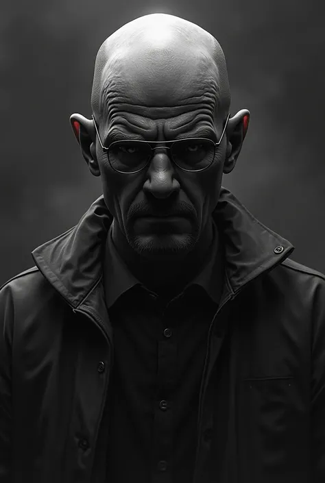 a breaking bad character, drawing, hand drawn, charcoal affect,2d digital art,chiaroscuro lighting,cinematic composition,dramatic lighting,moody atmosphere,dark tones,muted colors,intricate details,high quality,masterpiece