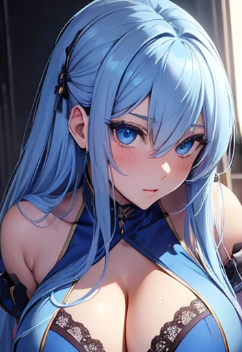 beautiful girl, perfect detailed faces big blue eyes smooth skin slim body extra big tits fucked by anime monster