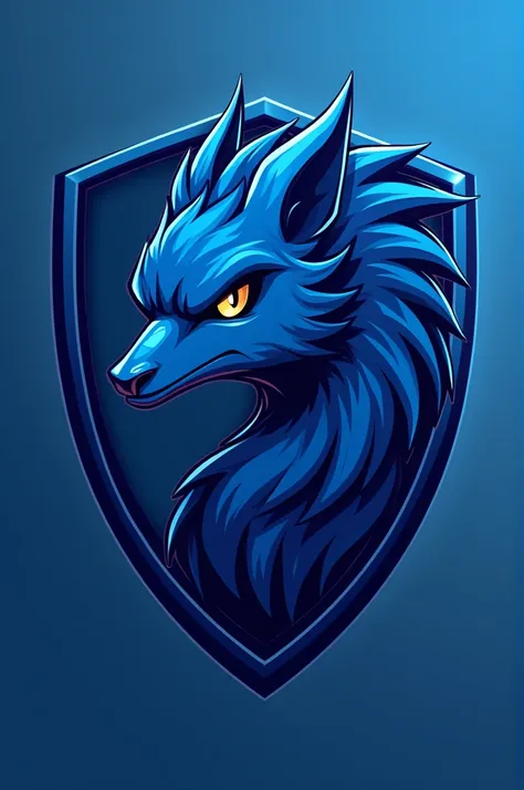 Team shield with the name Blue Fury and that has a blue macaw on it. Do it in Brazilian Portuguese