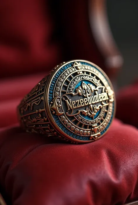 "NEZEEBUDEEN" name on ring