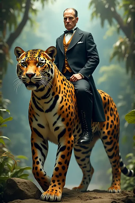 President McKinley riding a jaguar