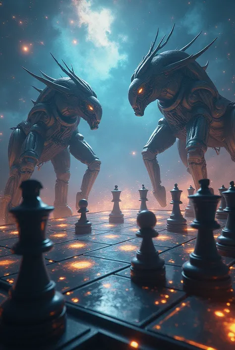 Space war chess board