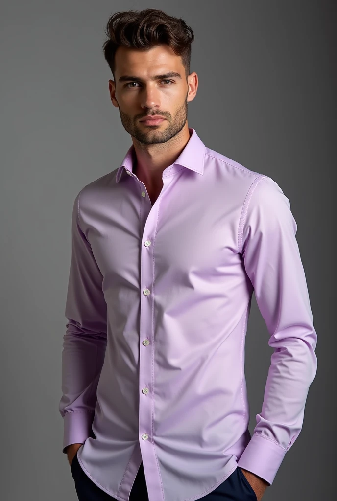 social shirt,menswear,in lilac-wine color
,ready to be sold online 