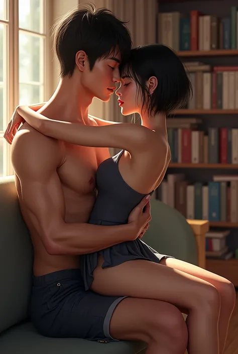 (ultra detailed,detailed face,detailed eyes,detailed skin,shiny skin:1.2),detailed background,(8k, best quality, raw photo),(masterpiece:1.4),(high resolution:1.4),nsfw,
(1man and 1girl,having sex:1.2),hug from behind,standing,1 nogizaka girl,black hair,sh...