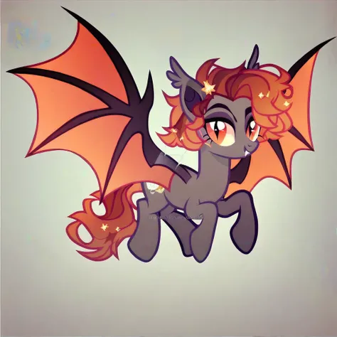 score_9, score_8_up, score_7_up, score_6_up, score_5_up, score_4_up, show accurate, full body, feral pony, female pony, beautiful appearance, original character, bat