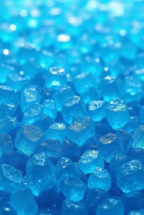 Make a seamless pattern of blue Rock sugar candy, all close together very realistic sugar candy