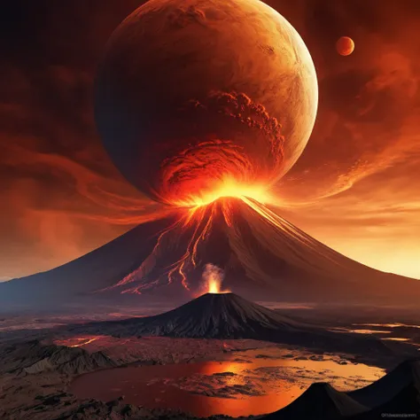 Lets imagine what the planet Venus would be like, with its volcanoes and dense atmosphere, without the planet appearing