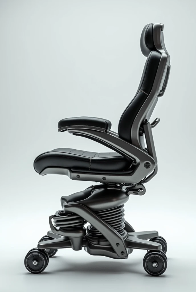 Ergonomic chair based on a motorcycle with shock absorbers 