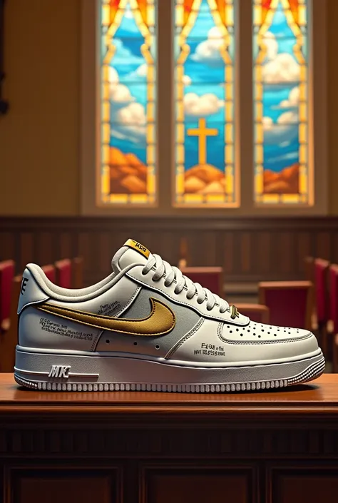 Nike sneakers with an evangelical theme