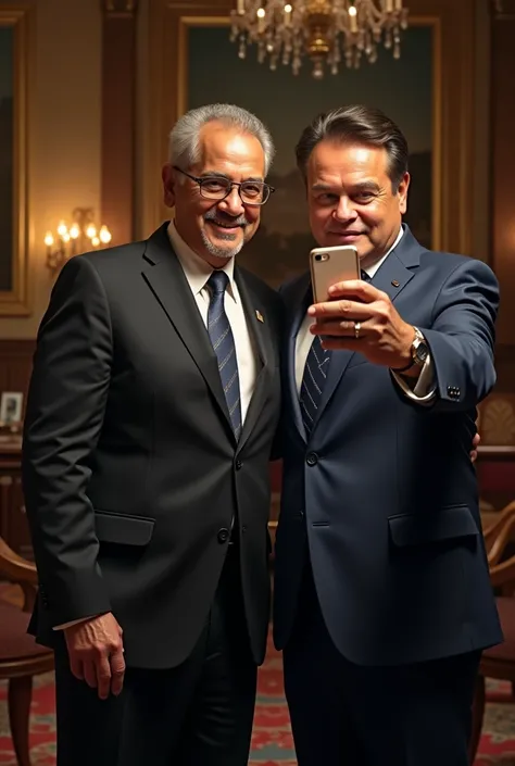 President Lula and President Bolsonaro, president of brazil, taking a selfie