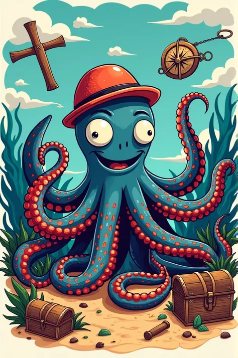 Kraken mascot scavenger hunt shirt