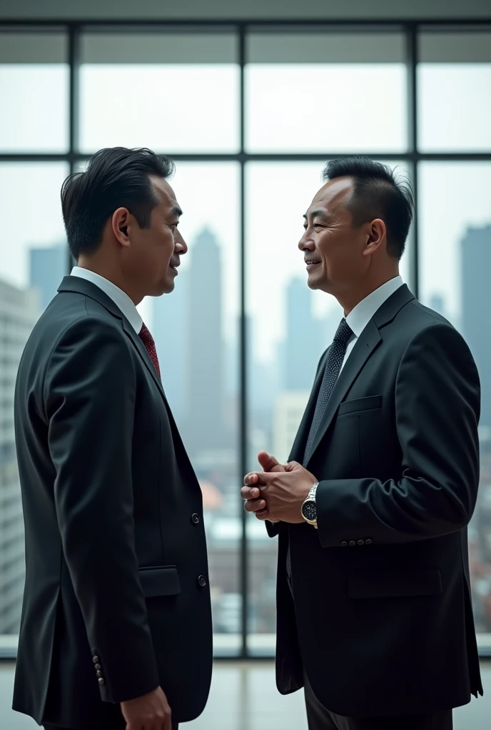 2 Chinese businessman in suit and tie
