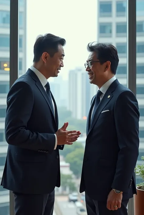 2 Chinese businessman in suit and tie
