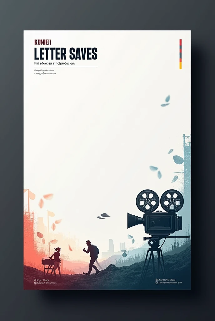 We designed a letterhead for a film company that is not too minimalist