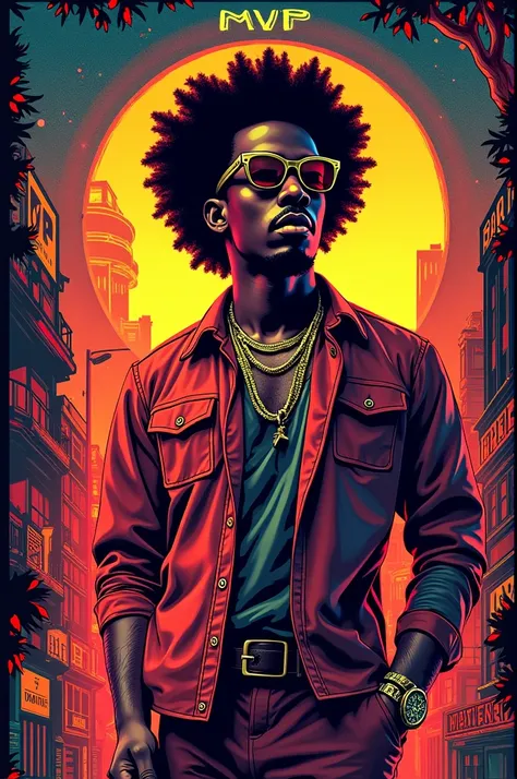 Flyer pour une soirée nommé MVP avec un style afro shatta