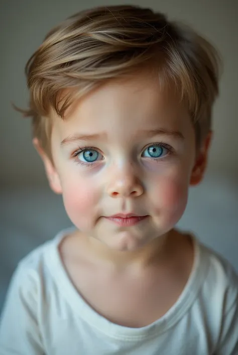 Photo of a beautiful 2 blue-eyed boy