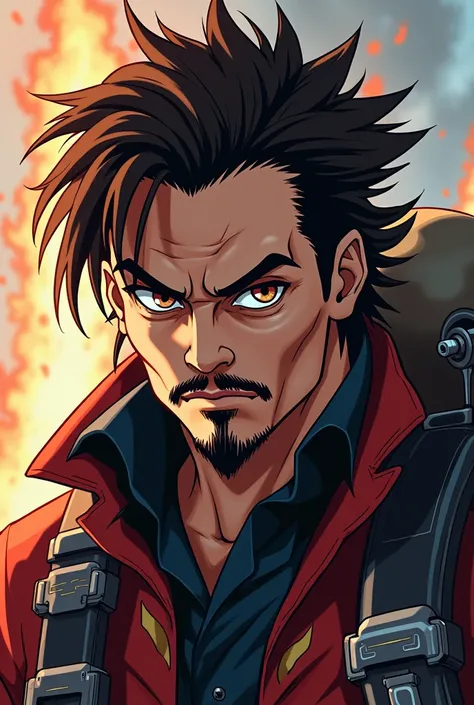 HAIRY HYDRAULIC FIREMAN JOHNNY DEPP&#39;S FACE ANIME 