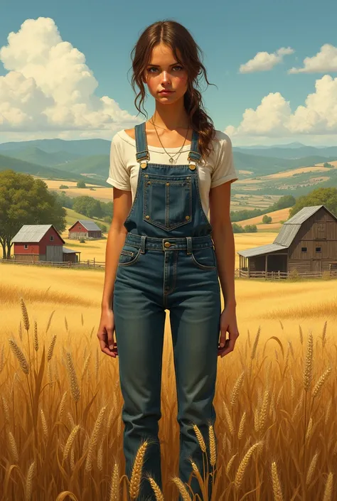 Farm girl,  but tall
