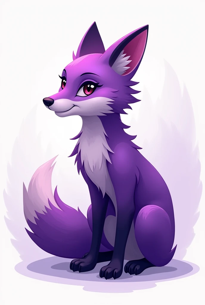 Create a 2d purple fox for logo