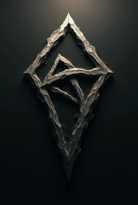 (Drawing of one of the runes: a twisted, angular symbol that exudes a sense of unease.)