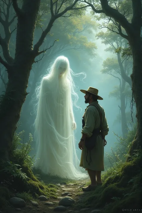 Ghost and Poor Farmer in the forest 