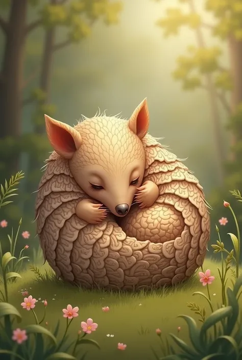 create a lazy baby armadillo ball for kids
