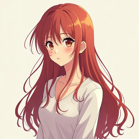 anime illustration, 1girl, flat coloring, highly detailed, long hair,