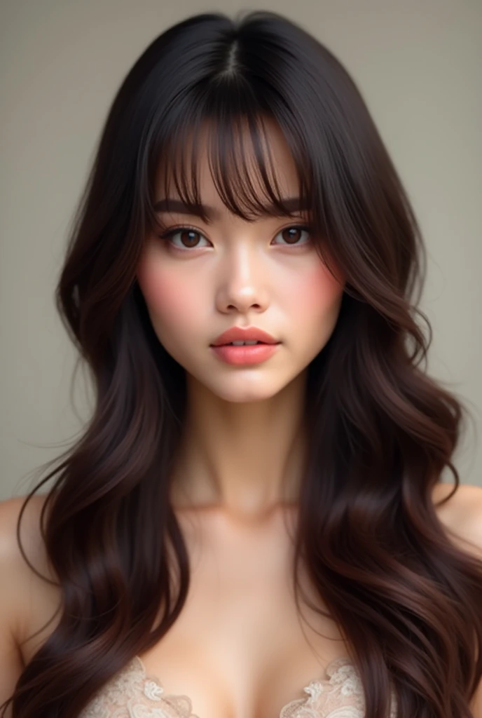 Create a stylish and beautiful hair with realistic bangs