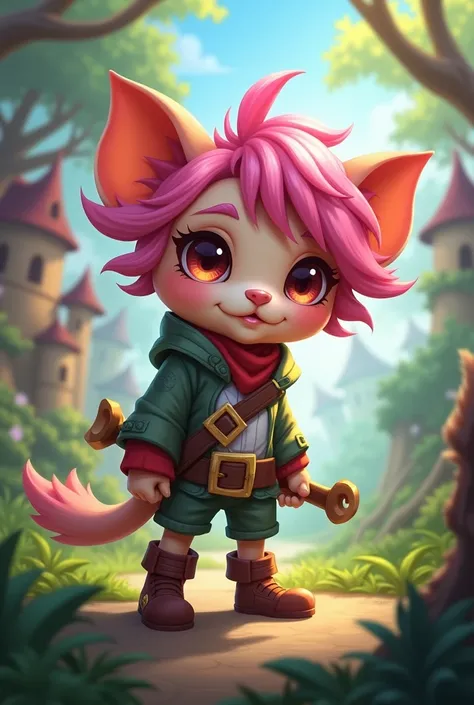 Create a Tristana from League of Legends but a little cute 