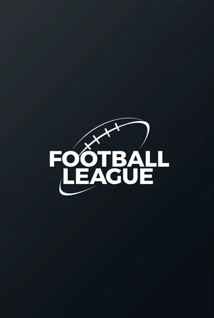 minimalist football league logo written inn