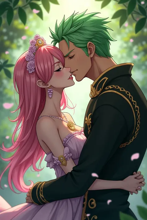 Perona from one piece kissing zoro roronoa