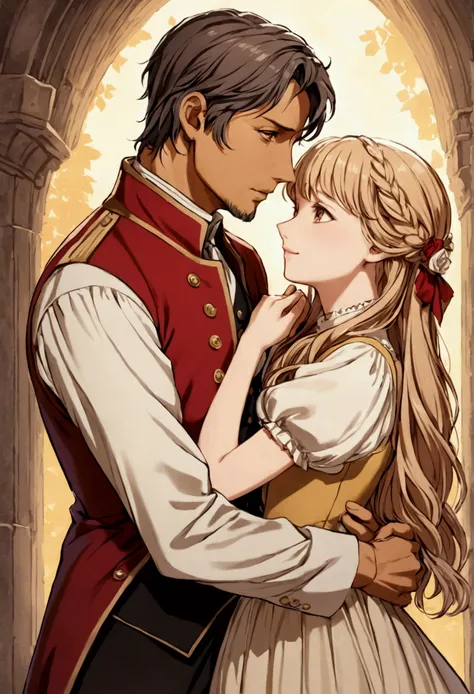  Cosette with this mysterious man and hugs him