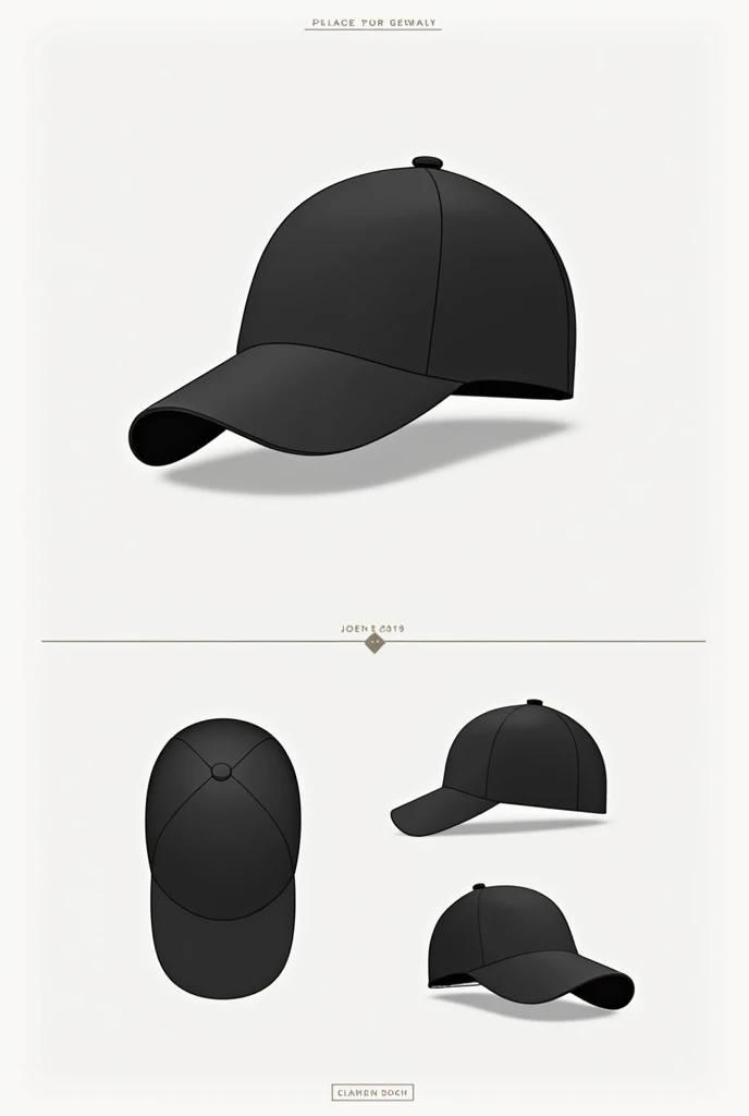 Create cap designs that look like just caps