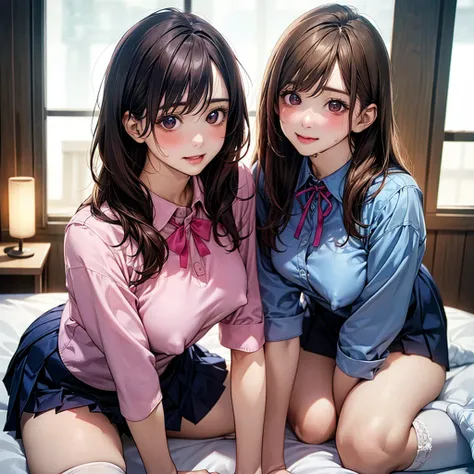 Press your chests together tightly,Connected Semen,Dripping cloudy saliva、Lie face down and raise your butt、Scrounge、(masterpiece:1.2, Highest quality), (Realistic, photoRealistic:1.4), Beautiful illustrations, (Natural Side Lighting, Cinema Lighting), Bro...