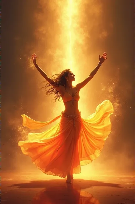 "With arms raised high and heart full of delight
I let the music move me, and the rhythm takes flight
Govinda, Govinda, I sing your name
With every step, I feel your presence, your love makes me whole again

In this dance, I set my spirit free
With every b...