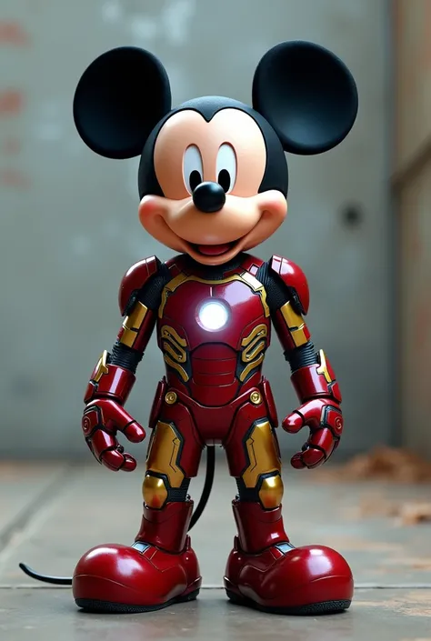 hình ảnh thực tế, Mickey Mouse Club movie, Mickey Mouse character, wearing iron man armor