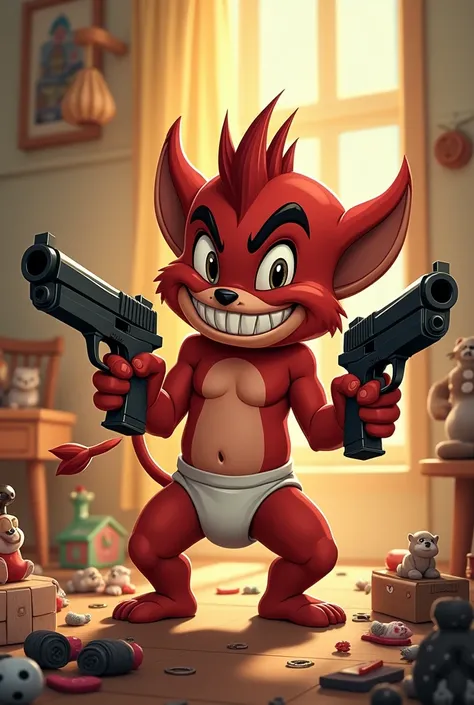 Taz lonney toons baby with guns