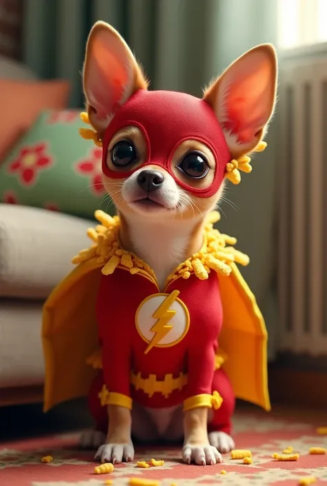 Nacho dressed as flash