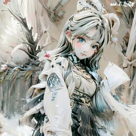 detailed face, cute face, ((masterpiece)), (Highest quality))), (Character design sheet, National costume, same characters, front, ~ side, return), figure, 1 girl, whole body, Silver Hair, eyes hair, Beautiful Eyes, Princess Cut, Environmental change scene...