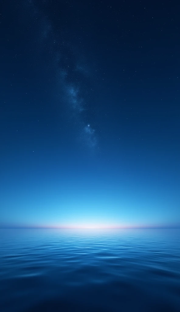 Night, sea sky, ultra wide angle lens, bright and soft light, ultra clean background, C4D, OC renderer, 3D effect