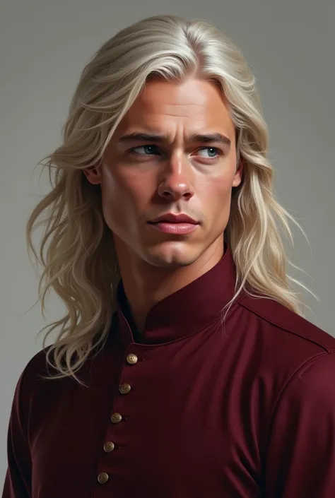 Realistic Image of Rhaegar Targaryen Based on a Young Brad Pitt 