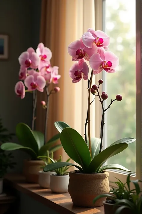 Reduced Light Exposure to orchids inside home