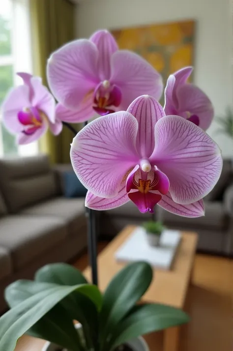 Orchids inside the living room